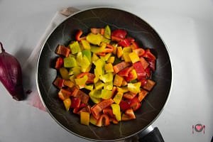 Peperonata calabrese ( ricetta vegetariana )