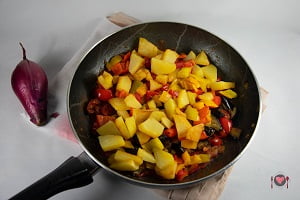 Peperonata calabrese ( ricetta vegetariana )