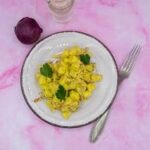 Gnocchetti zafferano e speck ( pronti in 20 minuti )
