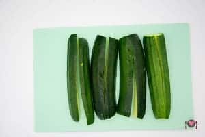La foto raffigurante le zucchine per la preparazione degli Gnocchi zucchine e zafferano