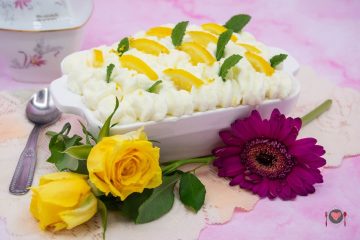 La foto raffigurante il nostro tiramisù al limoncello pronto