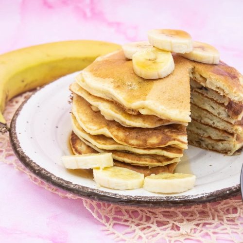 La foto raffigurante i pancake alle banane