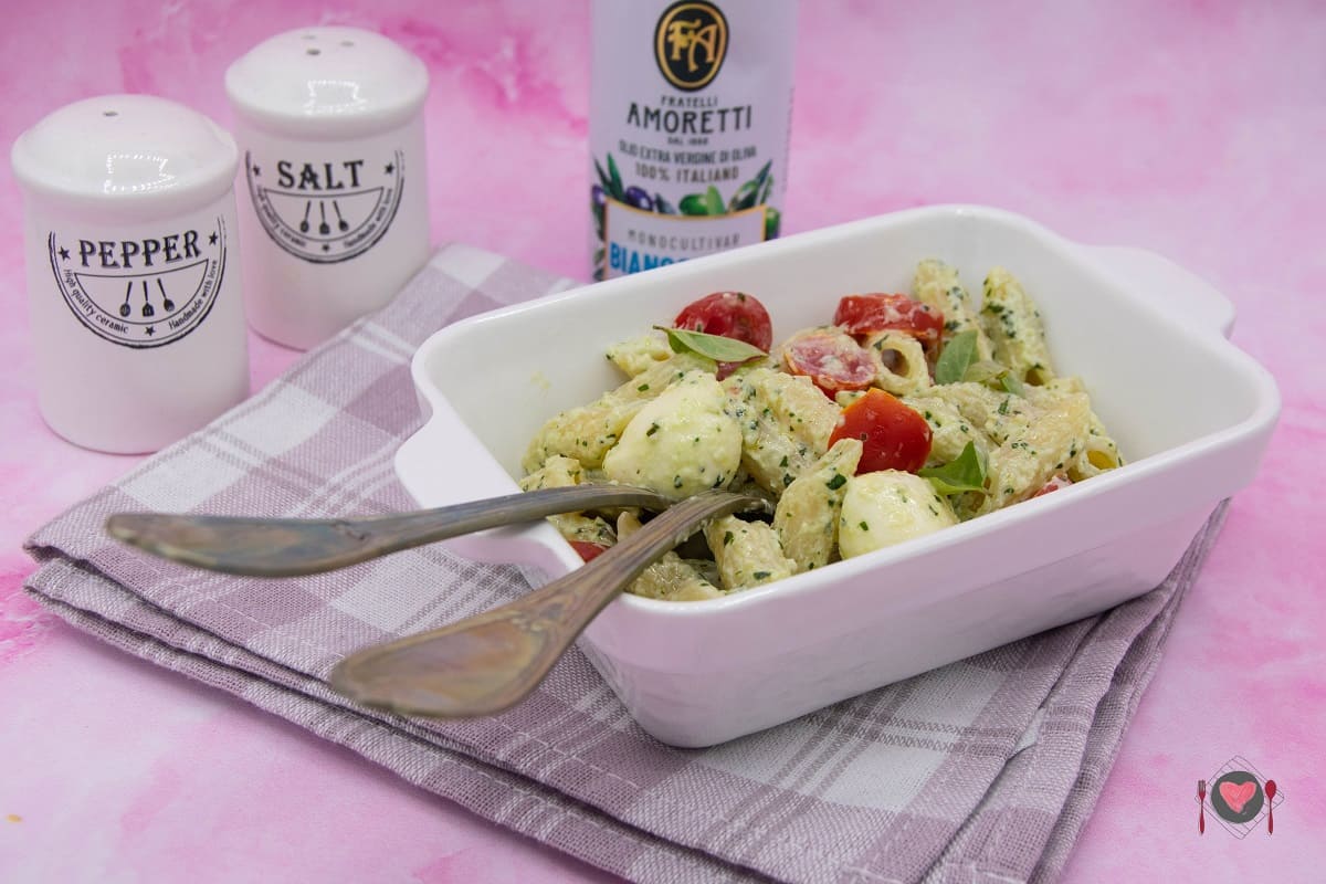 pasta con pesto e philadelphia