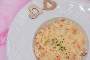 Home page La foto raffigurante il risotto Philadelphia e salmone