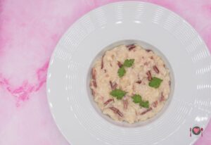 Home page La foto raffigurante il risotto speck e taleggio