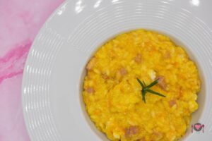 Home page La foto raffigurante il risotto zucca e pancetta