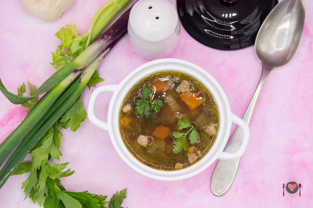 La foto raffigurante la zuppa di ceci e lenticchie