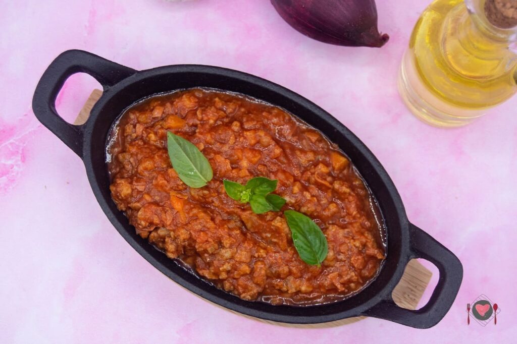 La foto raffigurante il ragù di carne