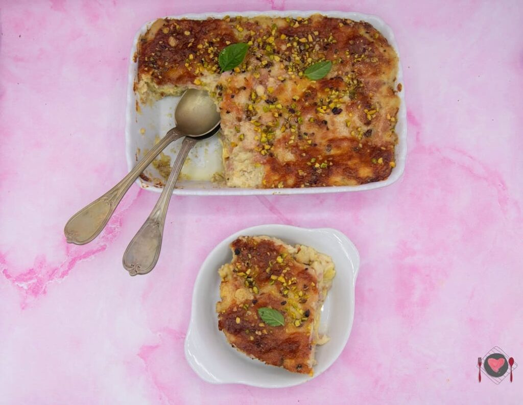 Lasagne mortadella e pistacchio ( con 13 foto passo passo ) La foto raffigurante le lasagne mortadella e pistacchio, pronte per essere mangiate con gusto.