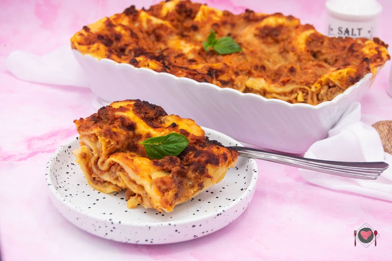 La foto raffigurante le lasagne alla bolognese