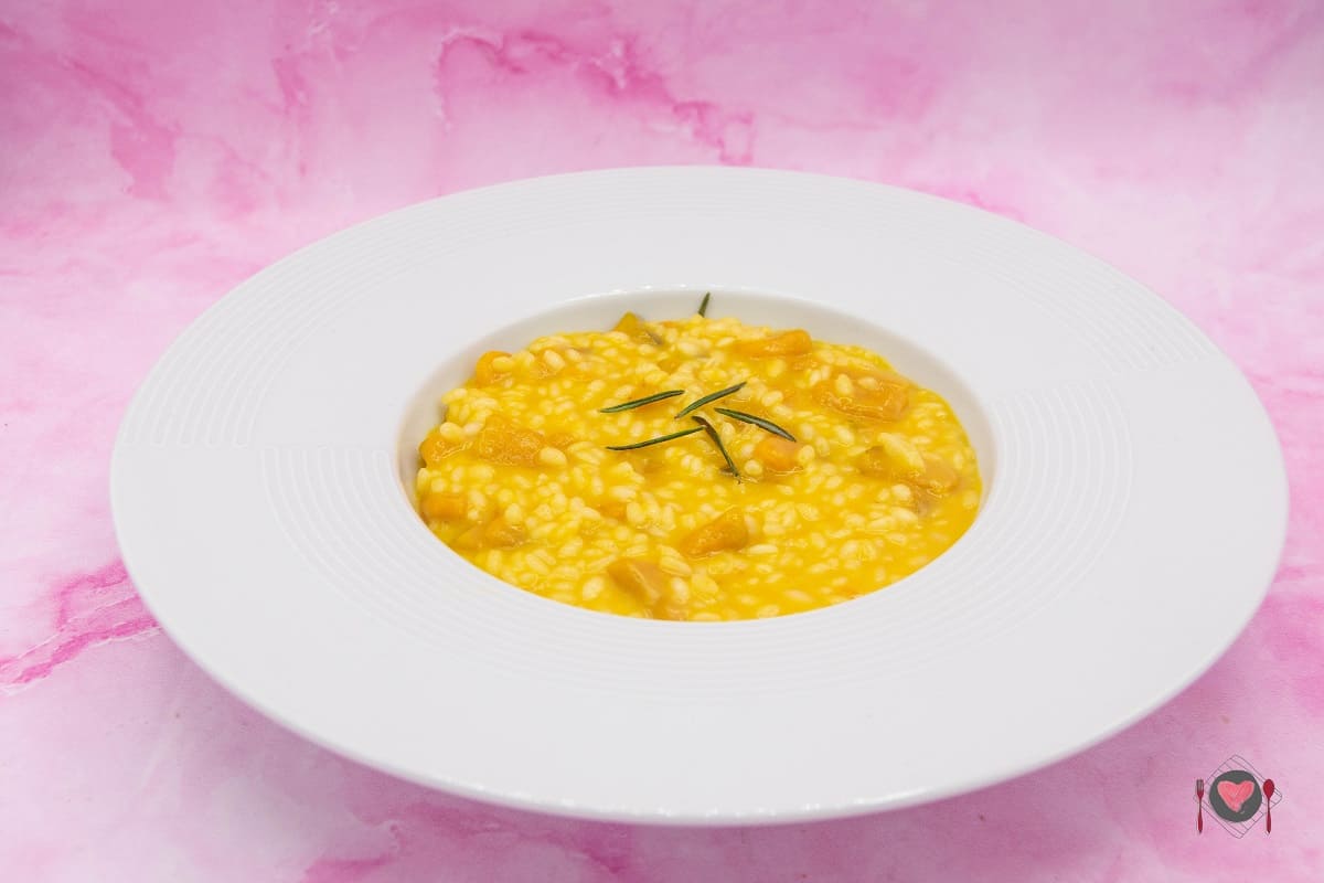 risotto con la zucca rossa