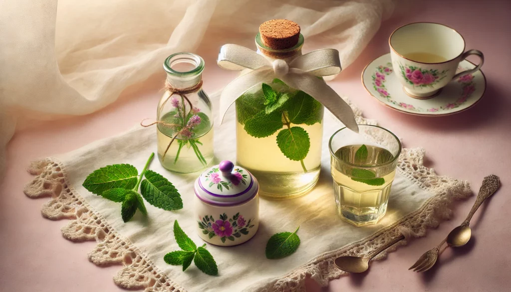 Liquore alla menta e limone ( 6 foto passo passo ) La foto raffigurante il delizioso liquore alla menta e limone.