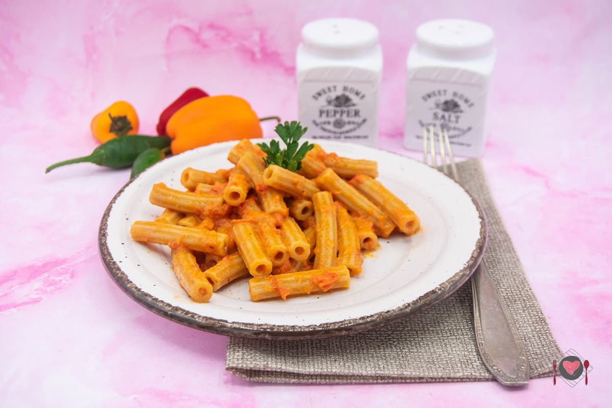 Pasta Con Crema Di Peperoni ( Cremosa In 55 Minuti )
