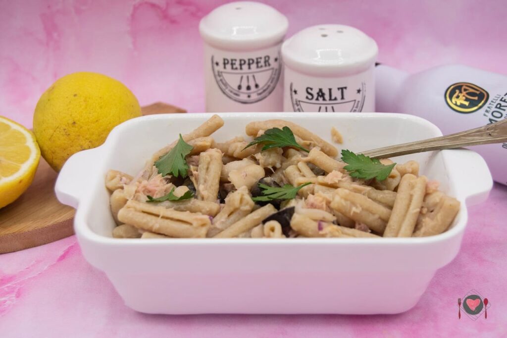 La foto raffigurante la pasta fredda al tonno
