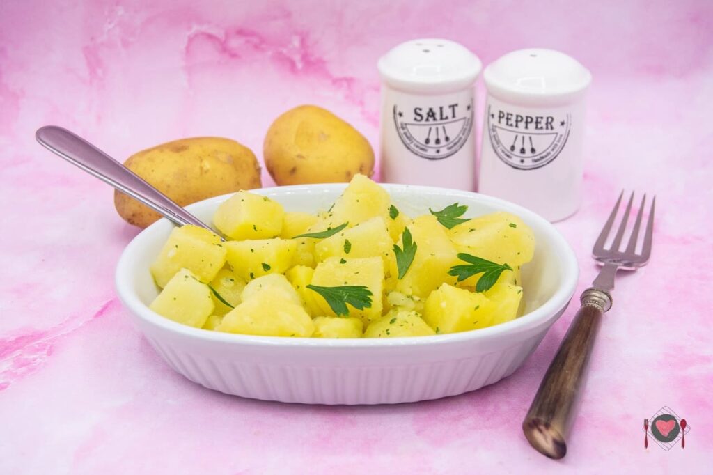 La foto raffigurante le patate prezzemolate