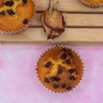 La foto raffigurante la ricetta dei muffin con gocce di cioccolato