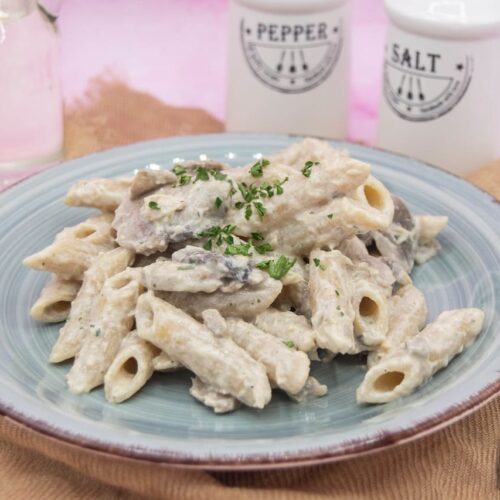 La foto raffigurante la pasta funghi e tonno